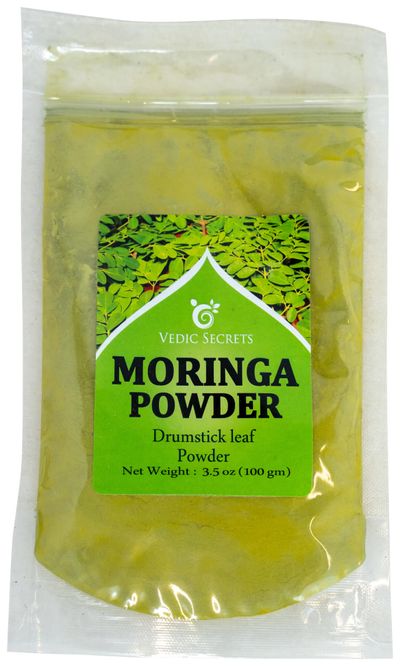 Vedic Secrets Moringa Powder (Drumstick Leaf Powder) 100gm
