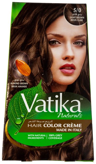 Vatika Light Brown Hair Color Creme 5/0