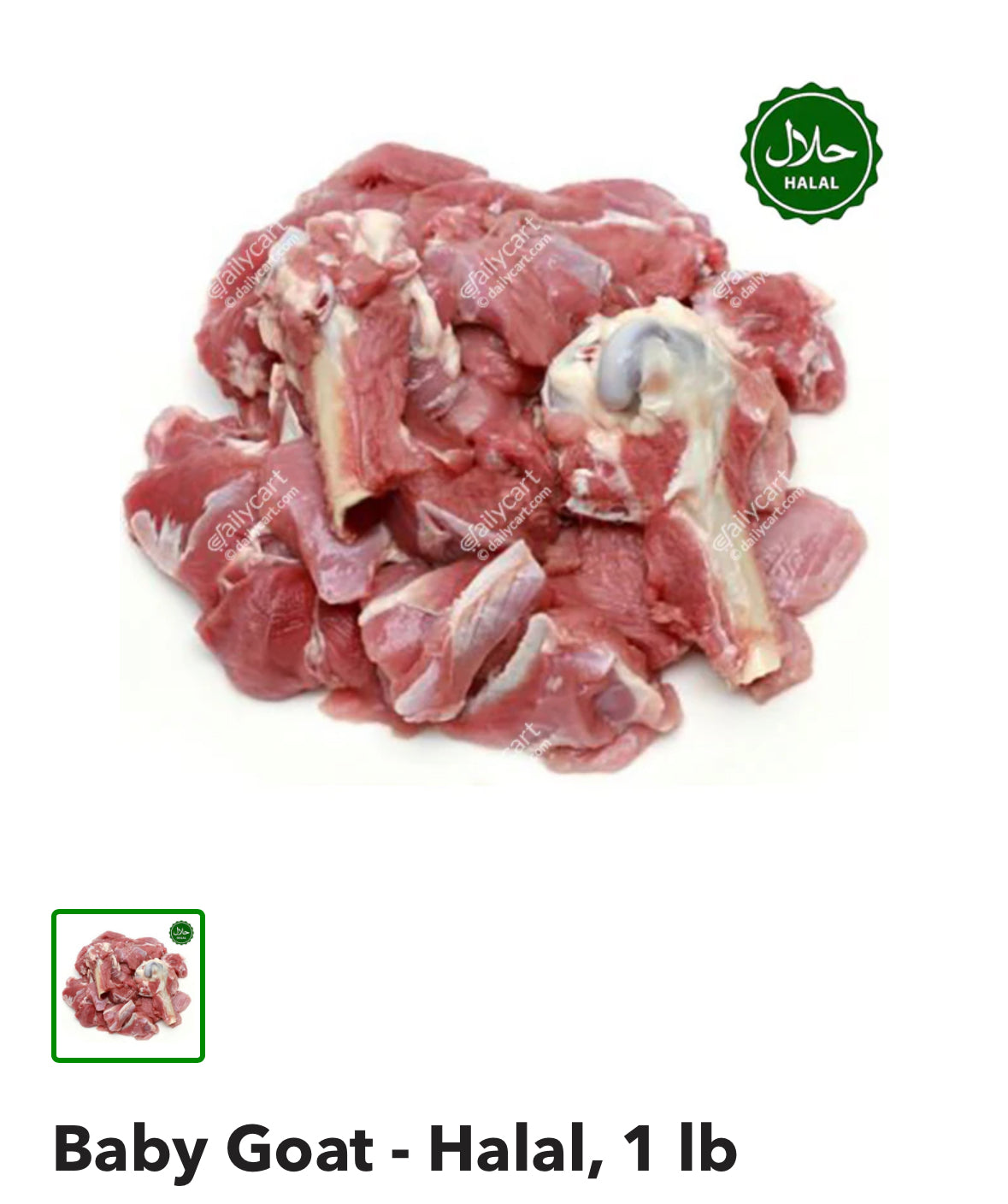 Baby Halal Goat