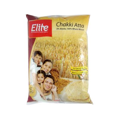 Elite Premium Chakki Atta 20LB (100% Whole Wheat)