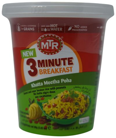 MTR 3 Minute Breakfast Khatta Meetha Poha 230gm