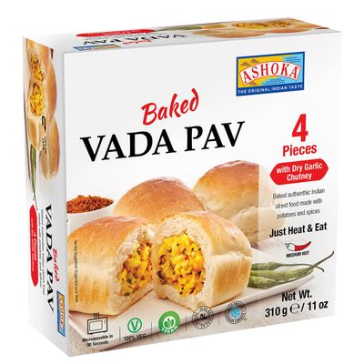 Ashoka Baked Vada Wada Pav Paav 4 Pieces 315gm