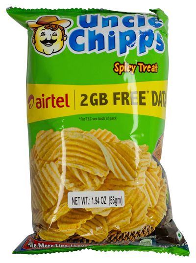 Lays Uncle Chips Spicy Treat 66gm