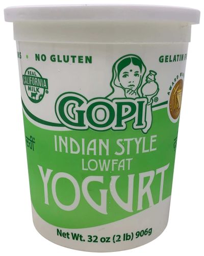 Gopi Low Fat Lowfat 2% Yogurt Plain 32oz