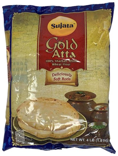 Sujata 100% Sharbati Whole Wheat Gold Atta 4LB