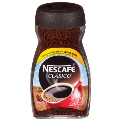 NESCAFE CLASICO Dark Roast Instant Coffee 3.5 oz. Jar