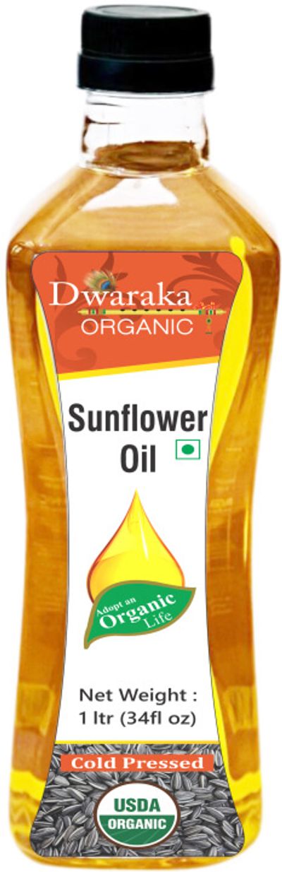 Dwarka Organic Sunflower Oil 1 Liter