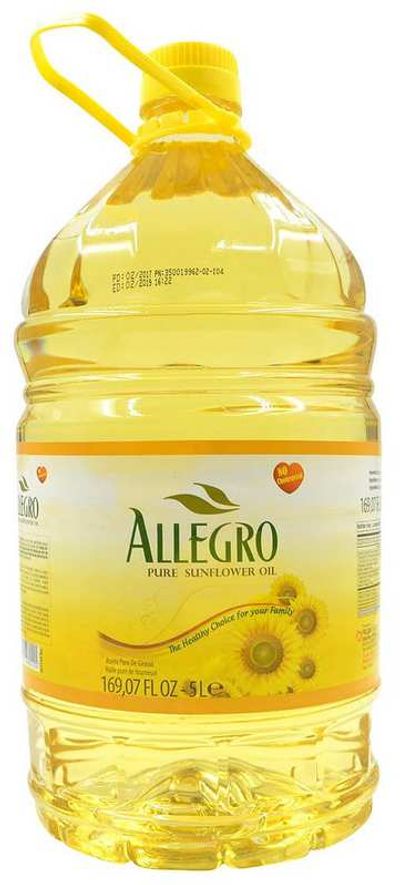 Allegro Pure Sunflower Oil 5 Liter