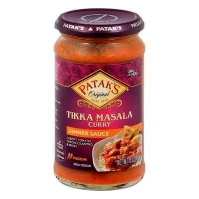 Patak's Tikka Masala Curry Simmer Sauce 425gm