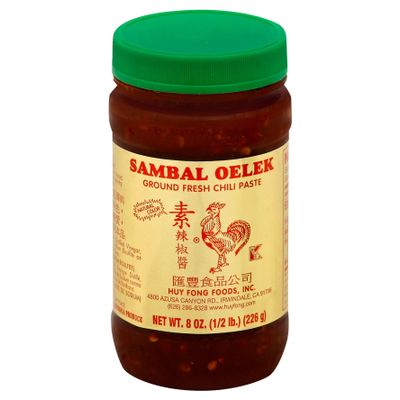 Huy Fong Foods Sambal Oelek Ground Fresh Chili Paste 8 oz