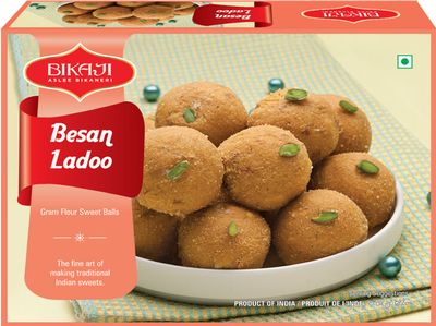 Bikano Besan Laddu Laddoo Laddo 400gm (Gram Flour Sweet Balls)