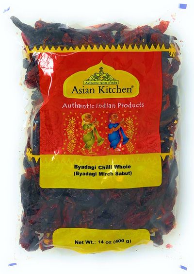 Asian Kitchen Red Dried Byadagi Chilli Chili Whole 400gm