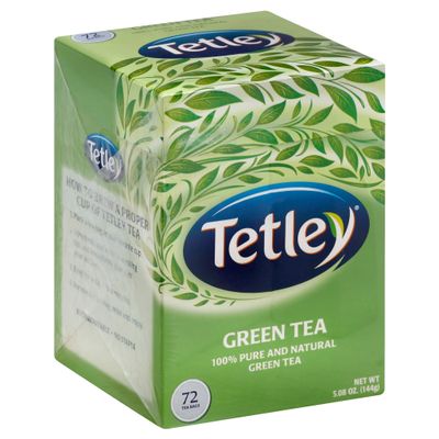 Tetley® Natural Green Tea Bags 72 ct Box