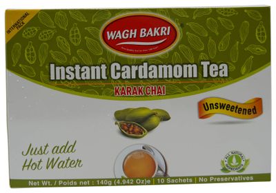Wagh Bakri Instant Tea Premix Elaichi 10 Sachets 140G